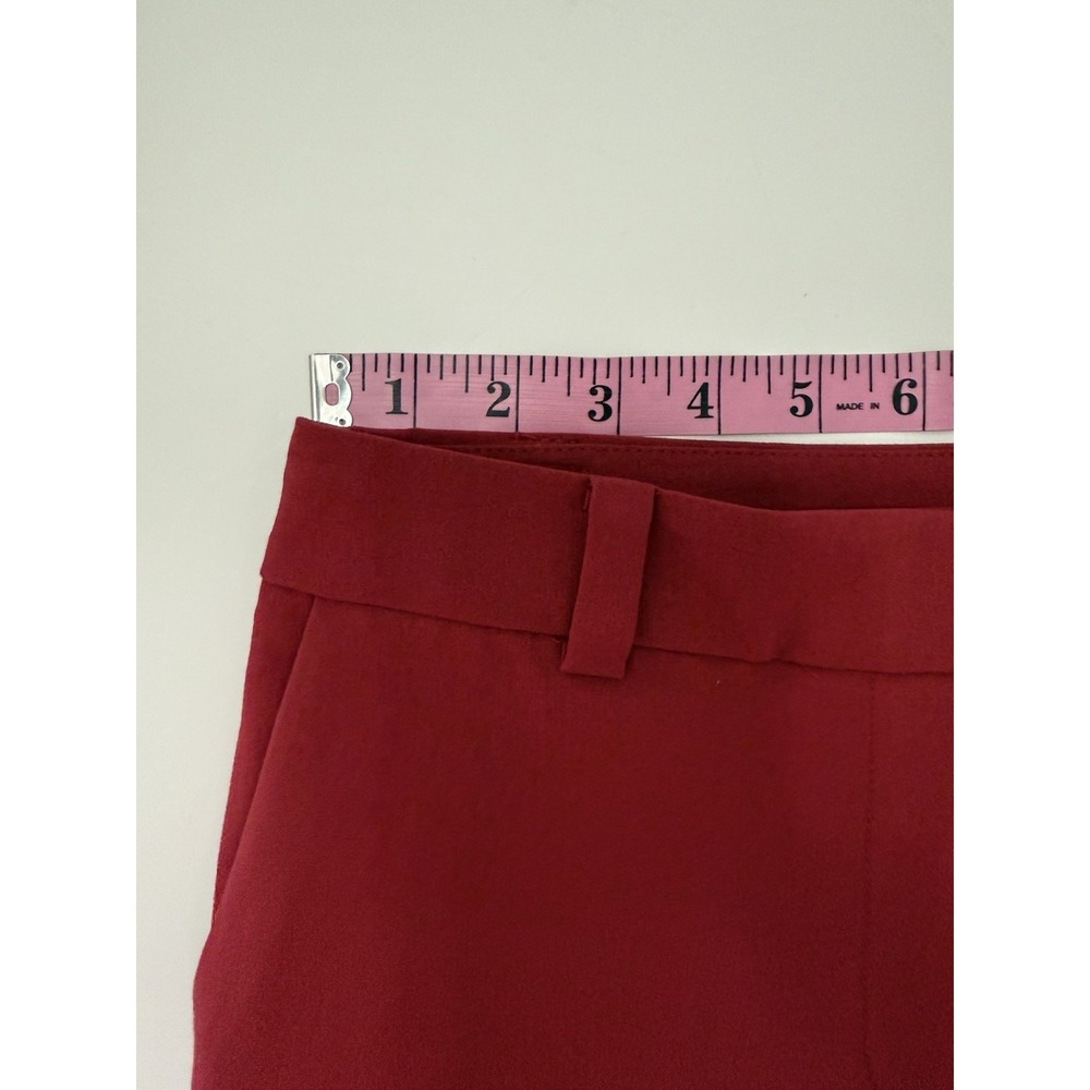 The Limited Slim Ankle Pants Red Office Career Dressy Classic Business 2 Petite - Picture 12 of 16